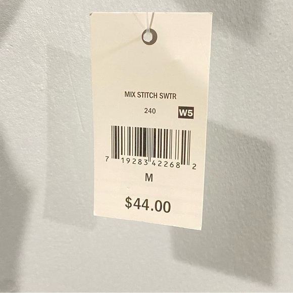 Ophelia Roe Sweater Women's M Beige Turtleneck Cable Knit Cozy Soft Cropped NWT - Picture 6 of 15